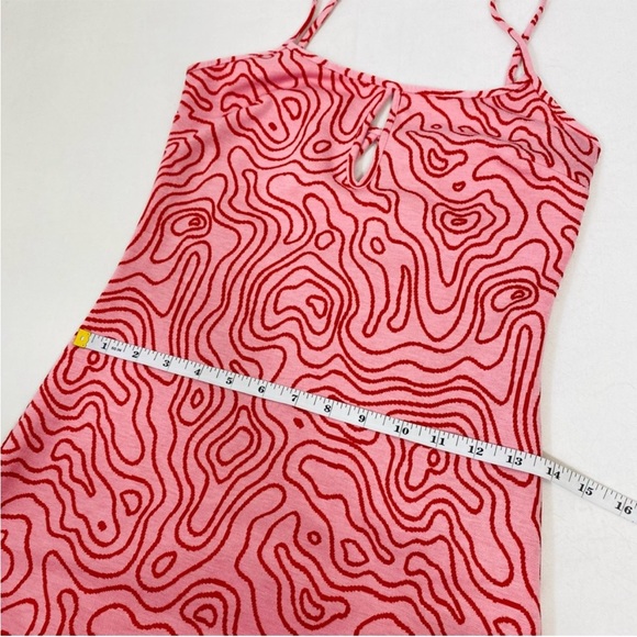 Zara women’s knit swirl print maxi dress pink size small - Picture 9 of 13